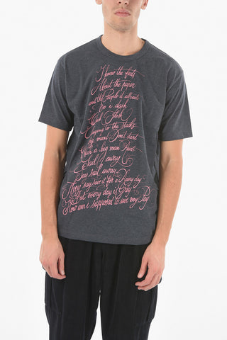 JUNYA WATANABE Short Sleeved Crewneck Printed T-shirt