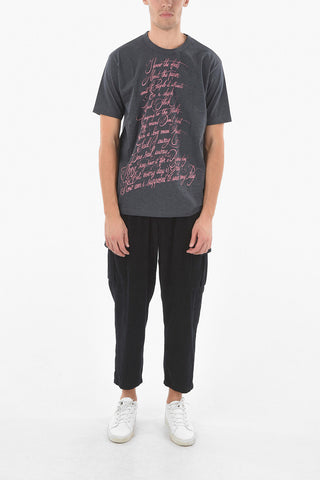 JUNYA WATANABE Short Sleeved Crewneck Printed T-shirt
