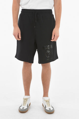 COUTURE! Shorts in Cotone Felpato con Logo in Lettering