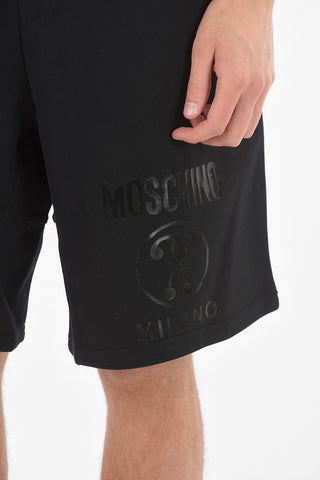 COUTURE! Shorts in Cotone Felpato con Logo in Lettering