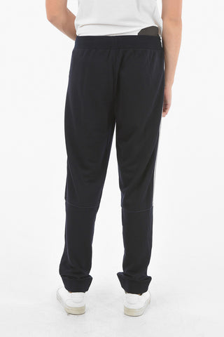 TM ZZEGNA Wool Sweatpants with Side Contrasting Bands