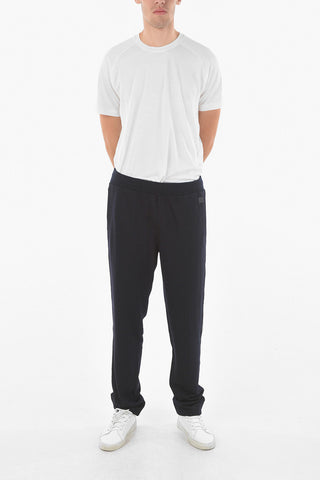 TM ZZEGNA Wool Sweatpants with Side Contrasting Bands