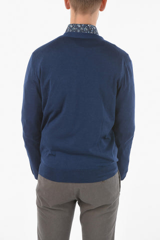 SARTORIA Cardigan in Cashmere e Seta con Scollo a V