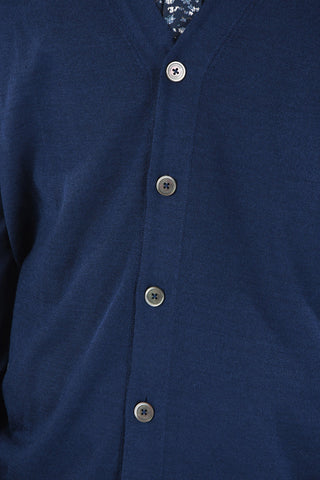 SARTORIA Cardigan in Cashmere e Seta con Scollo a V