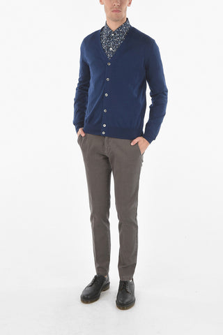 SARTORIA Cardigan in Cashmere e Seta con Scollo a V