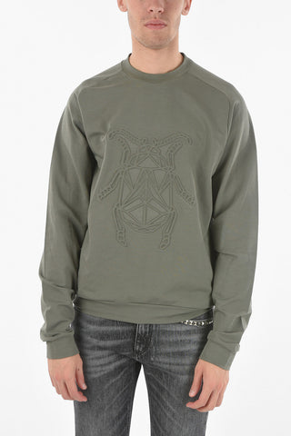 CC COLLECTION Crew Neck Embossed Logo ROMAO Sweatshirt