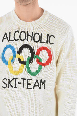 Wool Blend SKI-TEAM Crewneck Jumper