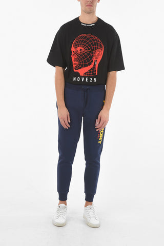 Fleece Pants With Maxi logo Print 