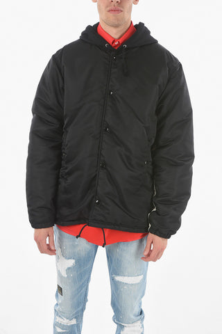 Hooded 2 Pockets Padded Jacket