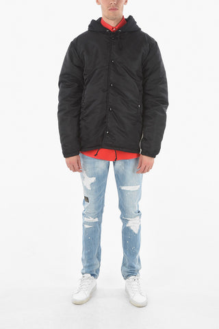 Hooded 2 Pockets Padded Jacket
