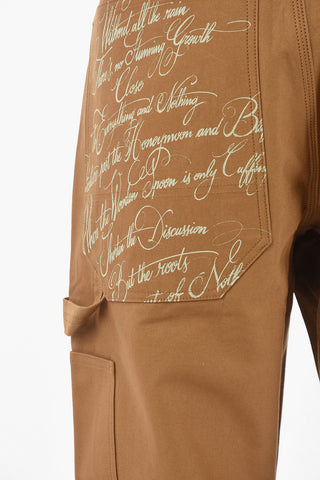 JUNYA WATANABE CARHARTT Ruck Work pants With Printed Pocket