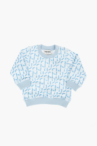 All Over Logo Printed Crew-neck Sweatshirt