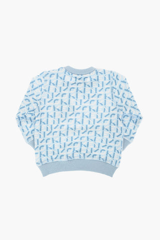 All Over Logo Printed Crew-neck Sweatshirt