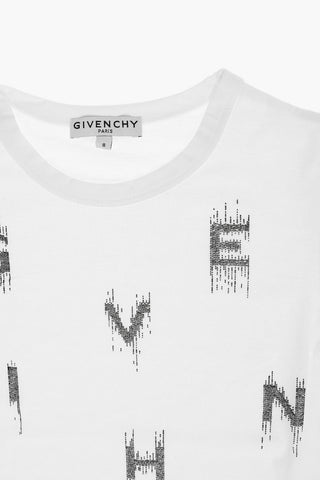 Long Sleeve Crew-Neck T-shirt with Glitter Logo