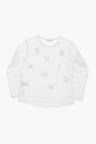 Long Sleeve Crew-Neck T-shirt with Glitter Logo