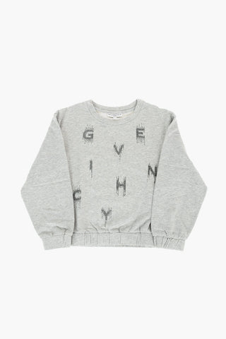 Glitter Logo Crew-Neck Sweatshirt