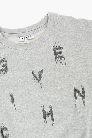 Glitter Logo Crew-Neck Sweatshirt