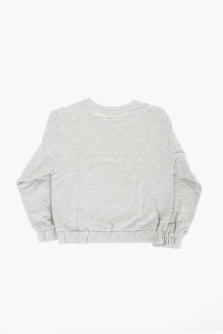 Glitter Logo Crew-Neck Sweatshirt