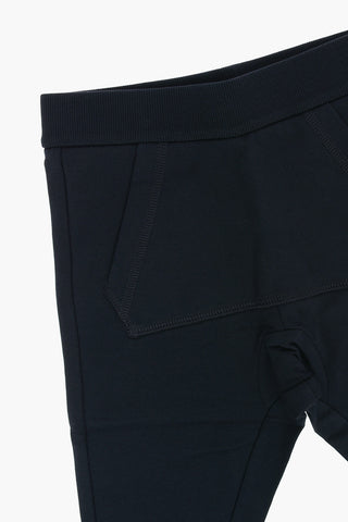 Joggers and 2-Buttons Crew-neck Sweatshirt Set