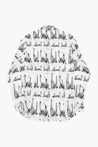 Camicia in Popeline con Stampa Logo all over