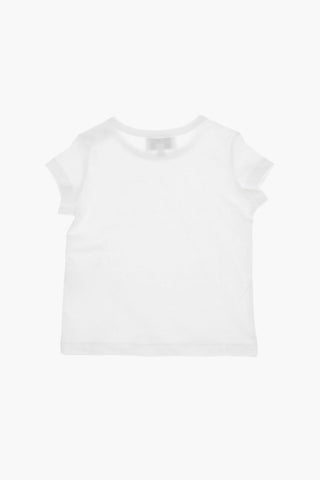 2 Buttons Crew neck T-shirt with Tiger Print