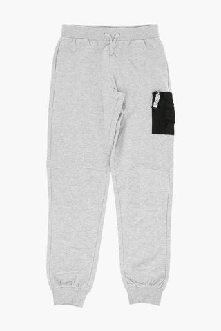 Drawstring Waist Brushed Cotton Joggers