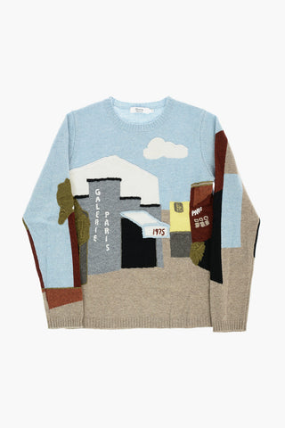 Embroidered Crew-neck TRISTAN Sweater