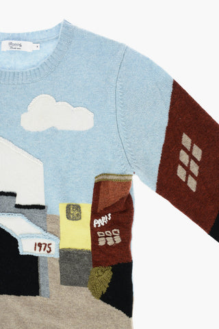 Embroidered Crew-neck TRISTAN Sweater
