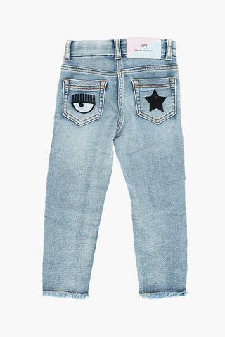 MONNALISA Stretch Denim Distressed EYESTAR Jeans
