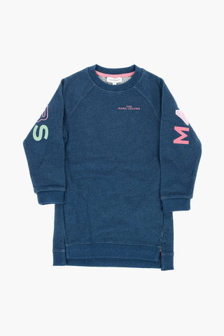 Contrasting Logo 2 Pockets Sweat Dress