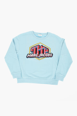 THE MARC JACOBS Contrasting Logo Crew-neck Sweatshirt