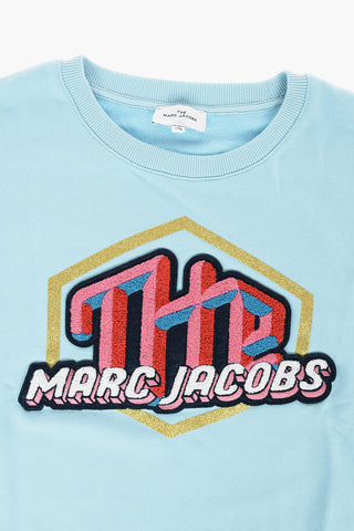 THE MARC JACOBS Contrasting Logo Crew-neck Sweatshirt
