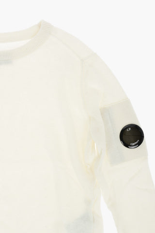 Crew-neck Sweater with Pocket on the Sleeve