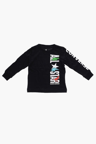 ALL STAR T-Shirt a Manica Lunga con Stampa Dinosauri