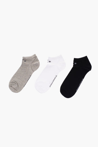 Set 3 Paia di Calzini Stretch con Logo Ricamato
