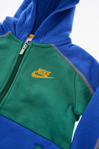 Kapuzensweatshirt aus gebürsteter Baumwolle mit Reißverschluss