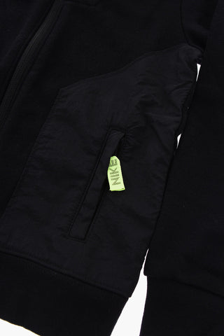 Einfarbiges Sweatshirt mit kontrastierenden Details