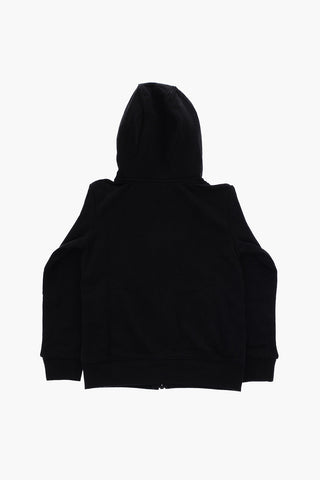 Einfarbiges Sweatshirt mit kontrastierenden Details