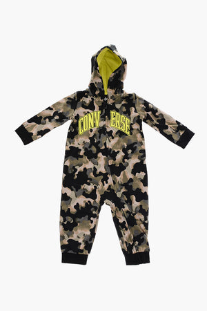 Camouflage Romper with Hood