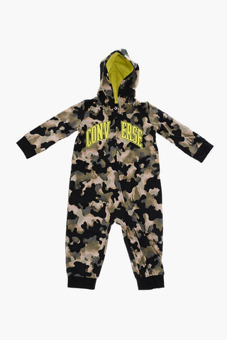 Camouflage Romper with Hood