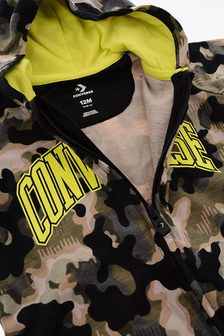 Camouflage Romper with Hood
