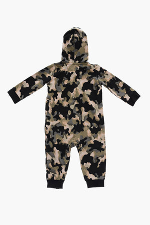 Camouflage Romper with Hood