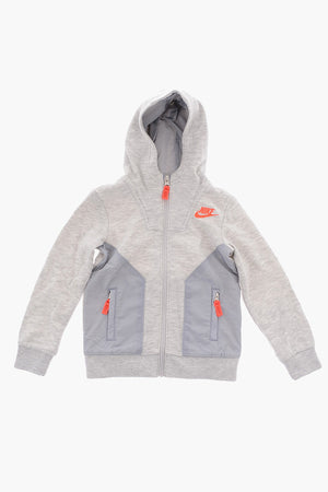 Kapuzensweatshirt DIGITAL ESCAPE mit Nylon-Details
