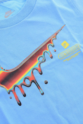 로고 프린트 라운드넥 티셔츠