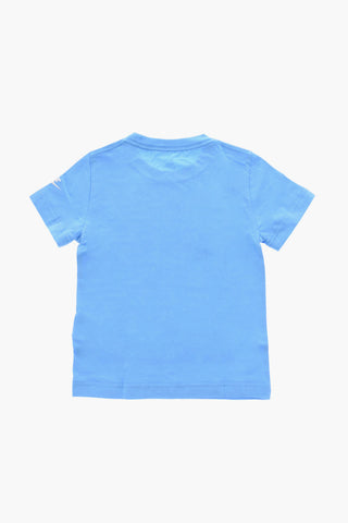 로고 프린트 라운드넥 티셔츠