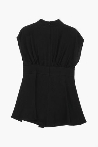 Vestito Svasato Senza Manica con Paillettes