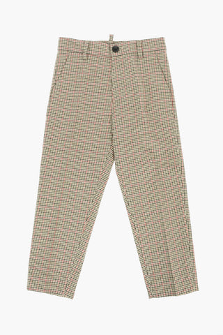 Pantaloni Pied De Poule con Passanti