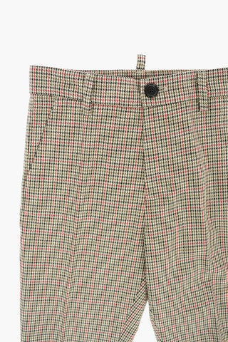 Pantaloni Pied De Poule con Passanti