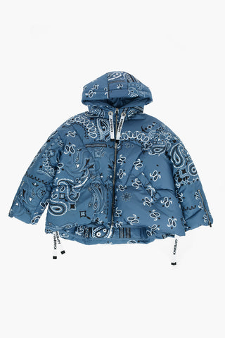 Paisley Patterned BANDANA Down Jacket