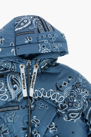 Paisley Patterned BANDANA Down Jacket